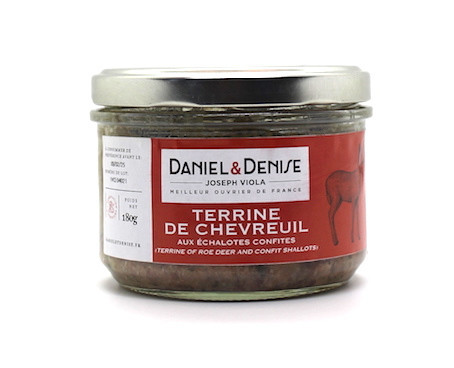 Terrine de chevreuil échalottes confites
